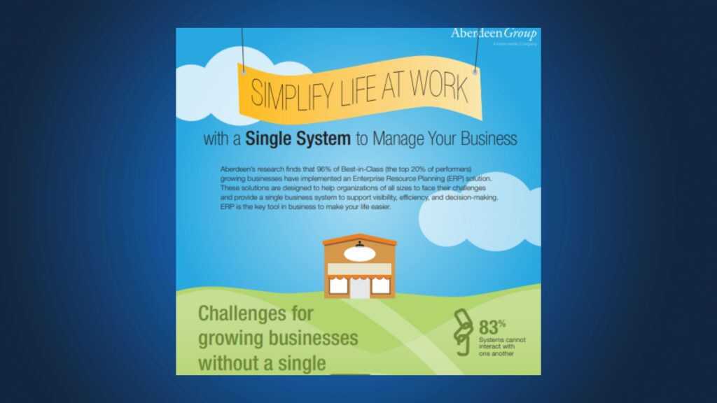 ERP; Make Life Easier infographic