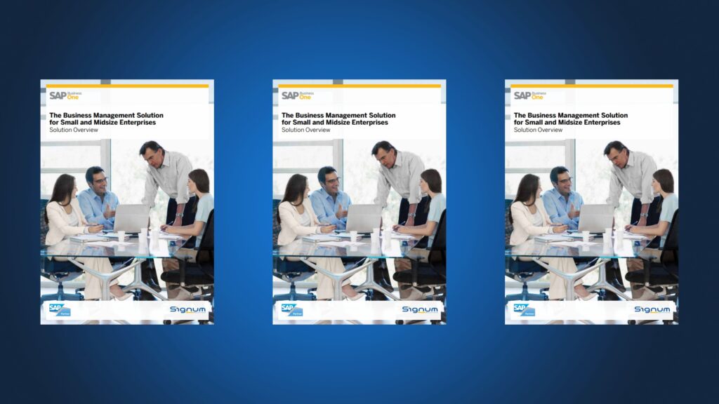 SAP Business One Brochure