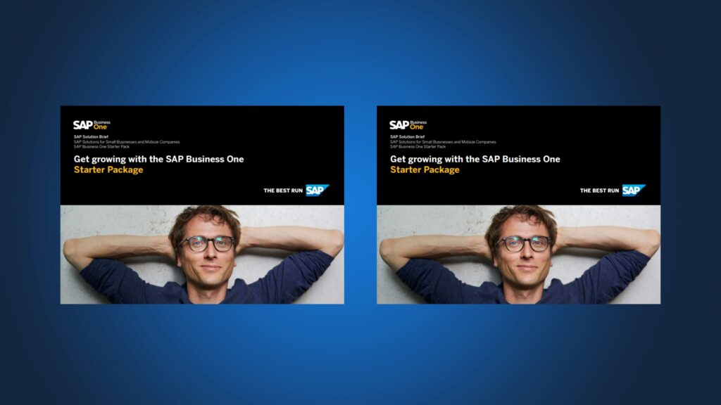 SAP Business One Starter Package Solution Brief